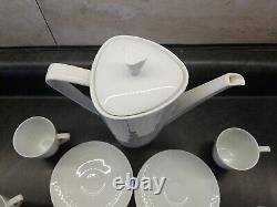 Ensemble de café Hutschenreuther de 10 pièces des années 1950, moderne du milieu du siècle allemand