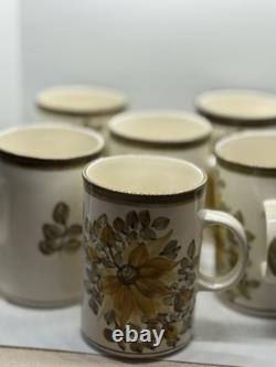 Ensemble de café Jersey Pottery complet des années 1970 en parfait état avec pichet, bol et tasse