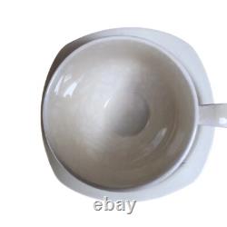 Ensemble de café MCM Midwinter Riviera 14 pièces porcelaine blanche bleue noire vintage en très bon état