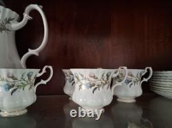 Ensemble de café Royal Albert Brigadoon 20 pièces grande cafetière