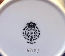 Ensemble de café Royal Worcester Vintage en boîte pour 6 personnes dans sa boîte d'origine