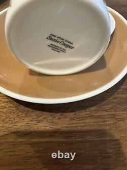 Ensemble de café Suzie Cooper et assiettes à dessert en porcelaine de bone china x6 Hyde Park vintage