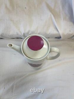 Ensemble de café Thomas Germany Pin Wheel Violet 16 pièces Vintage Vente de charité