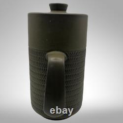 Ensemble de café VTG MCM en grès Denby Camelot vert olive foncé avec pot/tasses/saucières