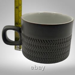 Ensemble de café VTG MCM en grès Denby Camelot vert olive foncé avec pot/tasses/saucières