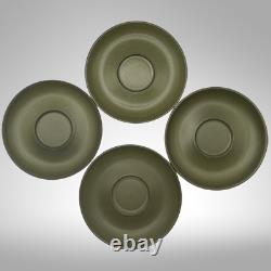 Ensemble de café VTG MCM en grès Denby Camelot vert olive foncé avec pot/tasses/saucières