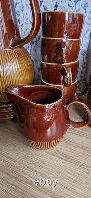 Ensemble de café Vintage Strata Monterrey 26 pièces fabriqué par British Anchor années 1960