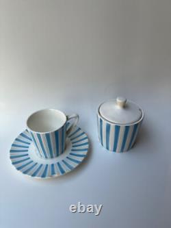 Ensemble de café Vintage Vista par Embassy, décoré à la main, sous glaçure, 15 pièces (Demitasse)