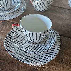 Ensemble de café Zambesi de 22 pièces Midwinter Potteries en état vintage presque parfait