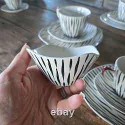 Ensemble de café Zambesi de 22 pièces Midwinter Potteries en état vintage presque parfait