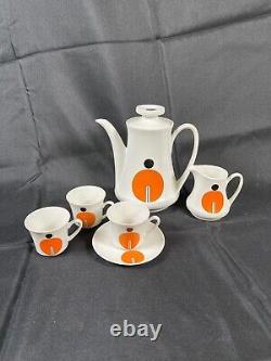 Ensemble de café atomique en porcelaine de qualité MCM vintage de Bavière rare, veuillez lire.