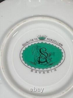 Ensemble de café atomique en porcelaine de qualité MCM vintage de Bavière rare, veuillez lire.