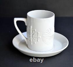 Ensemble de café blanc Vintage Pormeirion TOTEM par Susan Williams-Ellis, Angleterre