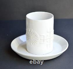 Ensemble de café blanc Vintage Pormeirion TOTEM par Susan Williams-Ellis, Angleterre