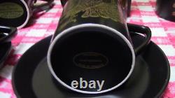 Ensemble de café complet Portmeirion Phoenix vintage par John Cuffley rétro années 1970