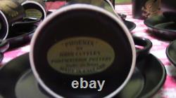 Ensemble de café complet Vintage Portmeirion Phoenix par John Cuffley rétro des années 1970