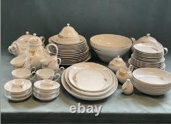 Ensemble de café/dîner Vintage Rosenthal Bjorn Wiinblad Romance 60 pièces blanc 24k or