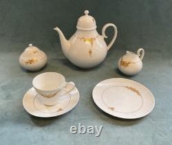 Ensemble de café/dîner Vintage Rosenthal Bjorn Wiinblad Romance 60 pièces blanc 24k or