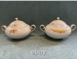 Ensemble de café/dîner Vintage Rosenthal Bjorn Wiinblad Romance 60 pièces blanc 24k or