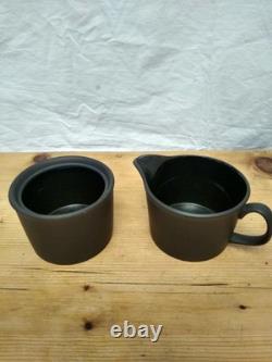 Ensemble de café en basalte noir Wedgwood Collection vintage des années 1960