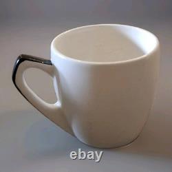 Ensemble de café en céramique Demitasse avec lait et sucre Atelier Forjaz Brésil vintage rare 1950