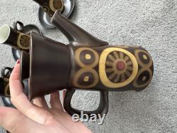 Ensemble de café en grès Arabesque Denby vintage des années 1970, 12 pièces