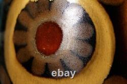 Ensemble de café en grès Arabesque Denby vintage des années 1970, comprenant 6 tasses, soucoupes et cafetière.