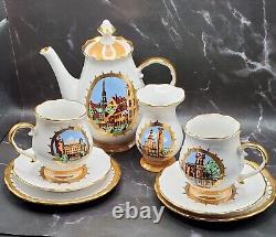 Ensemble de café en porcelaine Riga des années 1970 Vakars pour 2