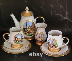 Ensemble de café en porcelaine Riga des années 1970 Vakars pour 2