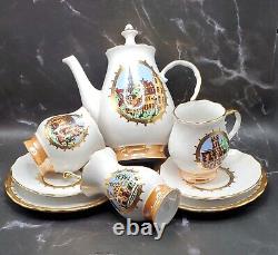 Ensemble de café en porcelaine Riga des années 1970 Vakars pour 2