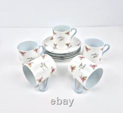 Ensemble de café en porcelaine fine Shelley vintage de 13 pièces à motif floral chintz fabriqué en Angleterre en très bon état.