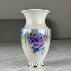 Ensemble de café en porcelaine soviétique vintage en porcelaine de Korosten, Ukraine, URSS, fleurs dorées