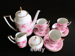 Ensemble de café en porcelaine vintage Pirkenhammer Tchécoslovaquie modèle LOUISE 1964 rétro