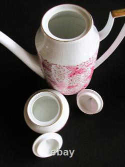 Ensemble de café en porcelaine vintage Pirkenhammer Tchécoslovaquie modèle LOUISE 1964 rétro