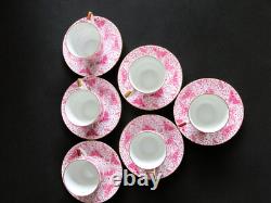 Ensemble de café en porcelaine vintage Pirkenhammer Tchécoslovaquie modèle LOUISE 1964 rétro