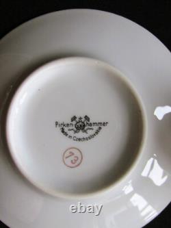 Ensemble de café en porcelaine vintage Pirkenhammer Tchécoslovaquie modèle LOUISE 1964 rétro