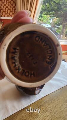 Ensemble de café en six pièces Vintage HOLKHAM en poterie Yeux de hibou des années 1960 Chocolat brun