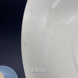 Ensemble de café espresso Vintage Wedgwood d'Etruria Ciel d'été Bleu Blanc années 1950