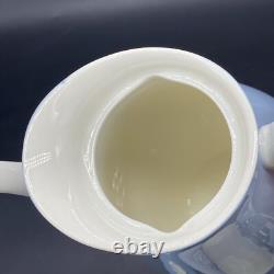 Ensemble de café espresso Vintage Wedgwood d'Etruria Ciel d'été Bleu Blanc années 1950