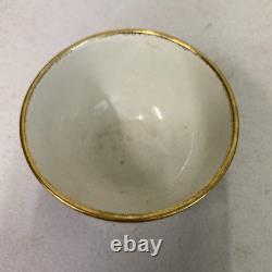 Ensemble de café espresso en porcelaine Art Déco Grindley Angleterre bleu et or vintage