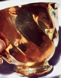 Ensemble de café espresso en porcelaine fine LUSTREWARE St Kilda vintage années 1940, 17 pièces