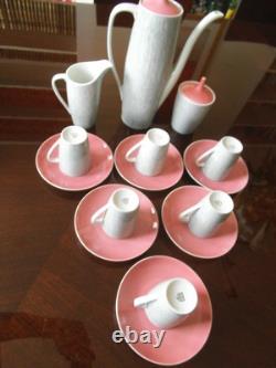 Ensemble de café espresso vintage Cmielow Goplana pour 6 personnes par Wincenty Potacki Pologne 62