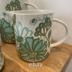 Ensemble de café et de thé Villeroy & Boch Scarlett Grand 1967 Luxembourg Vintage Vert Blanc