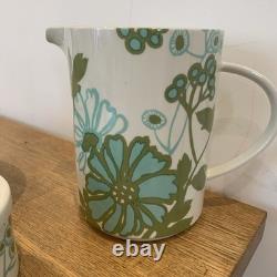 Ensemble de café et de thé Villeroy & Boch Scarlett Grand 1967 Luxembourg Vintage Vert Blanc