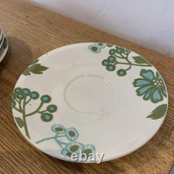 Ensemble de café et de thé Villeroy & Boch Scarlett Grand 1967 Luxembourg Vintage Vert Blanc