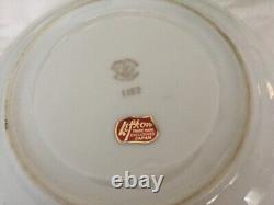 Ensemble de café et de vaisselle Lefton vintage de 22 pièces avec des roses