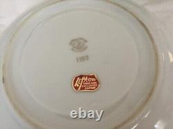 Ensemble de café et de vaisselle Lefton vintage de 22 pièces avec des roses