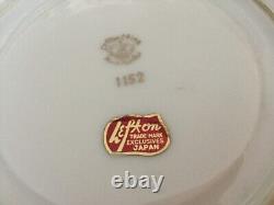 Ensemble de café et de vaisselle Lefton vintage de 22 pièces avec des roses