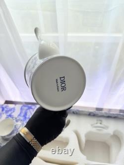 Ensemble de café et thé en porcelaine vintage Christian Dior, Toile de Jouy bleue, 5 pièces