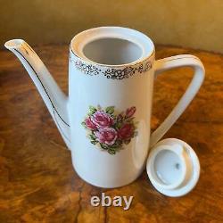 Ensemble de café floral japonais vintage